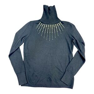 Ellen Tracy Wool Blend Turtleneck Sweater Size S